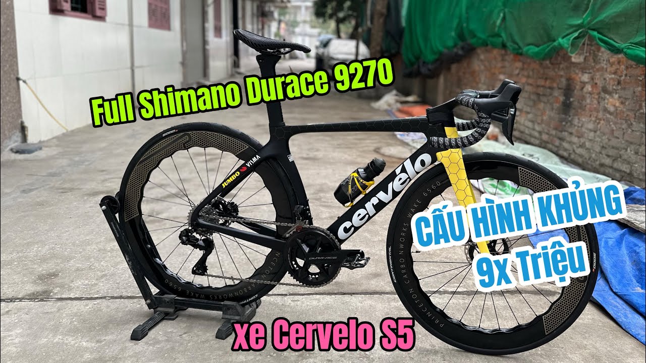 Xe đạp đua Cervelo S5 build cấu hình khủng đắt hơn con xe máy SH mode anh em thấy sao ?