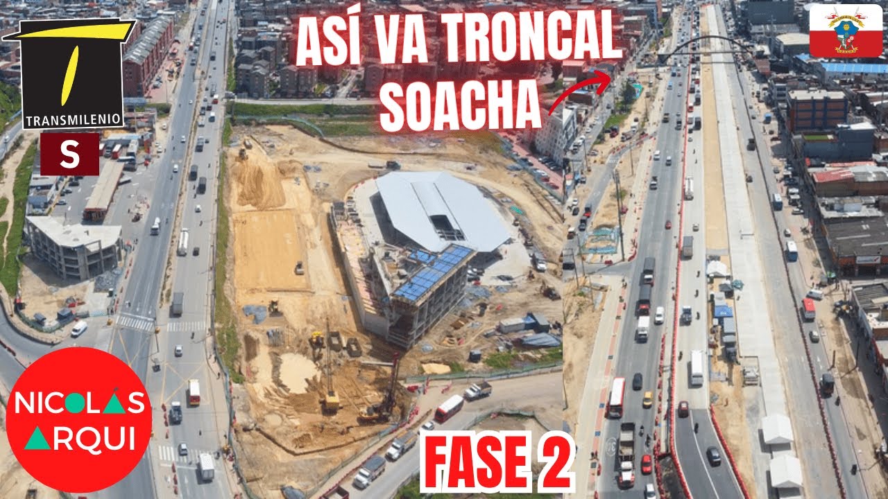 As&iacute; va la Construcci&oacute;n de Troncal TransMilenio en Soacha 🇨🇴 - Avance de Obra en Autopista Sur Fase 2