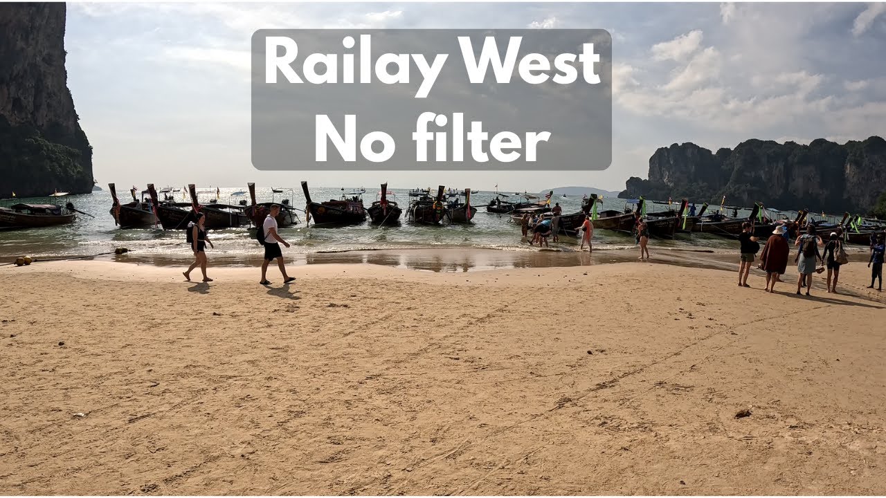 Railay West Beach Walk (No Filter) | Thailand