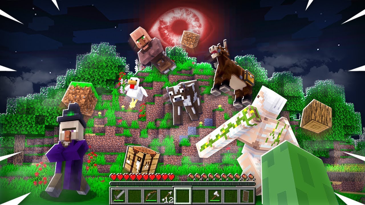 WHAT HAPPENED to THIS WORLD at 3:00AM in MINECRAFT?! with RageElixir & AA12