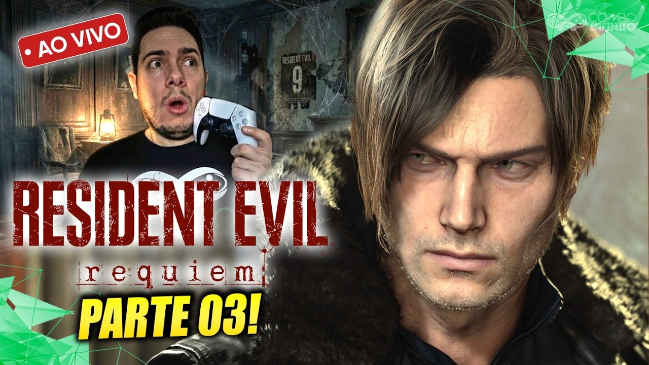 RESIDENT EVIL REQUIEM: Jogando pela PRIMEIRA VEZ! Parte 3 (PS5 base)