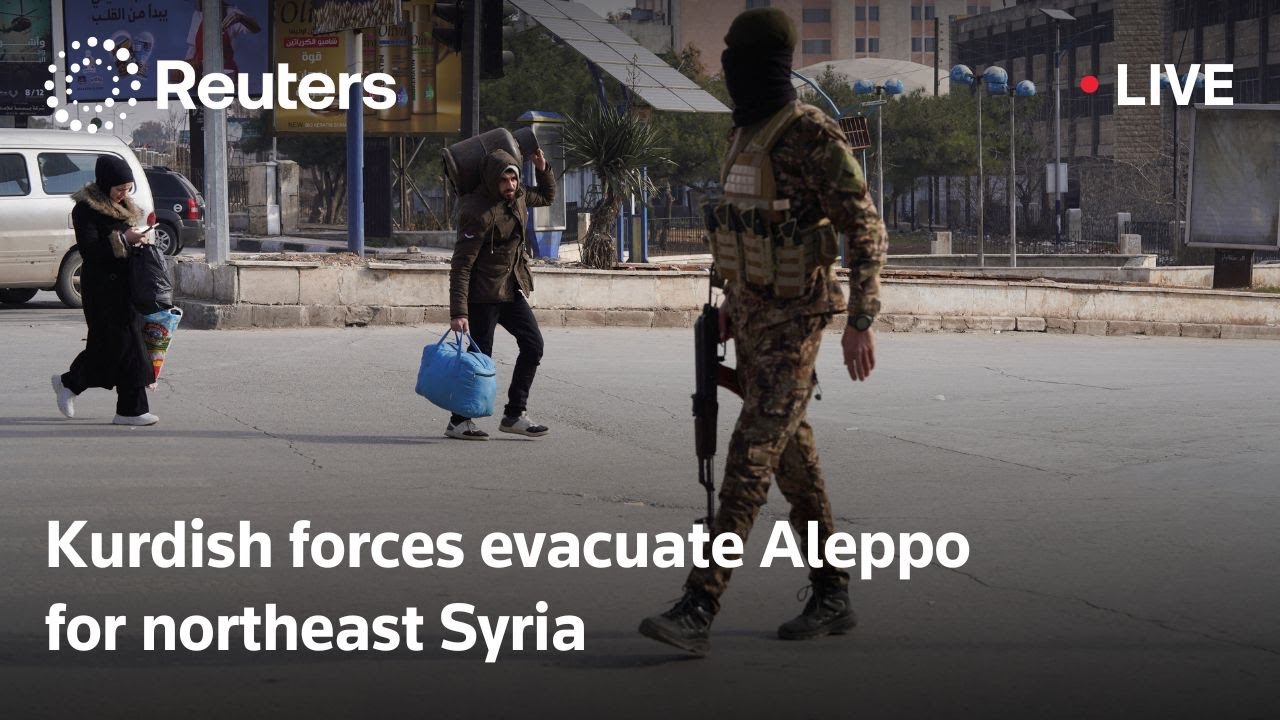 LIVE: Kurdish forces evacuate Aleppo for northeast Syria