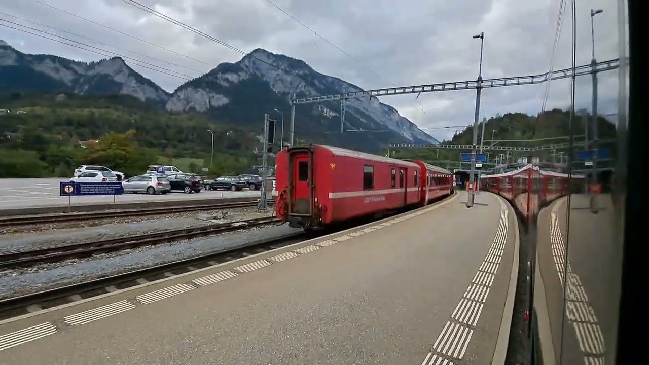 Parallel Einfahrt in Reichenau - Tamins