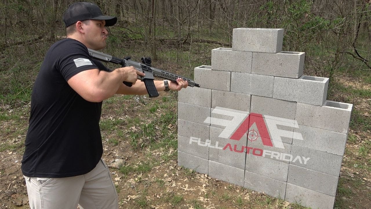 Full Auto 458 Socom vs Cinder Block Wall ⛏ (Full Auto Friday)