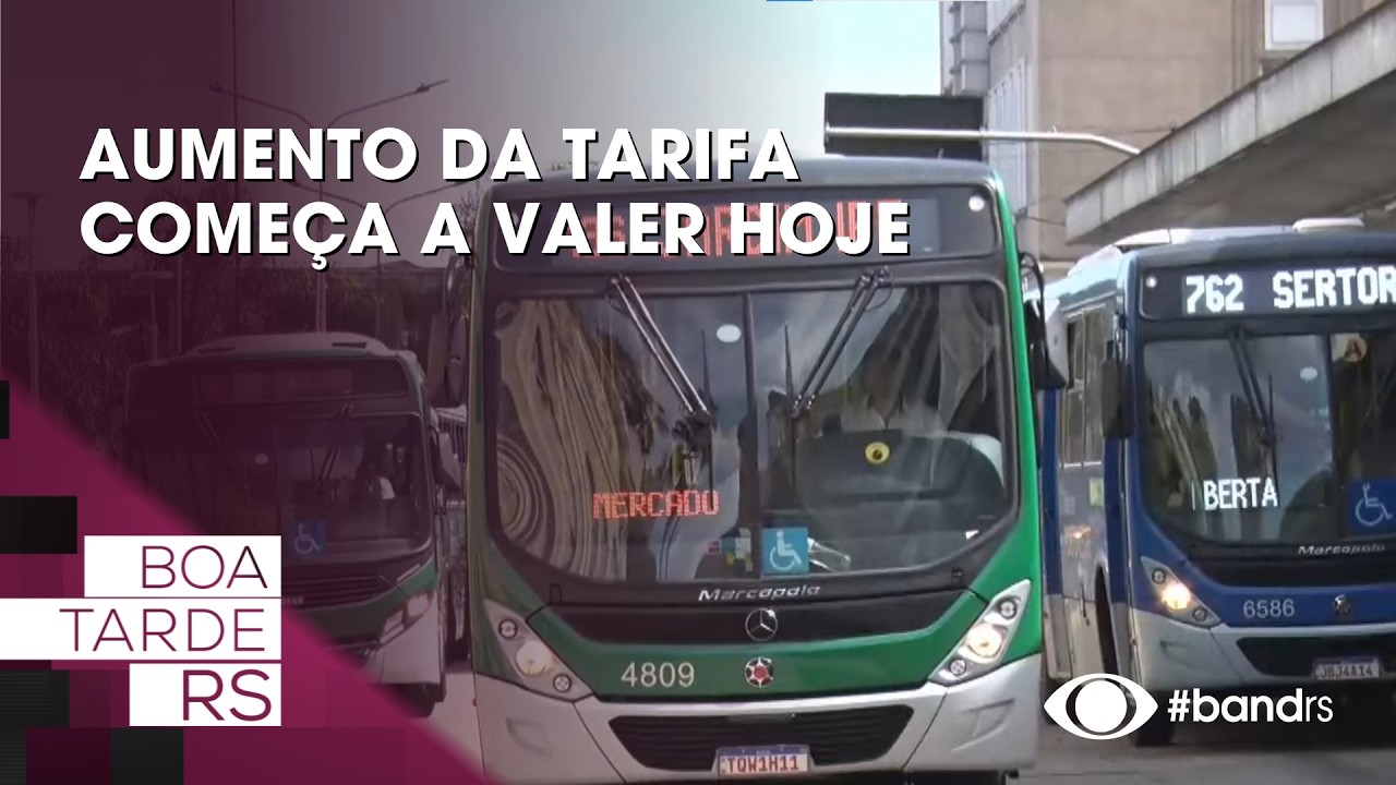 Aumento da tarifa começa a valer hoje