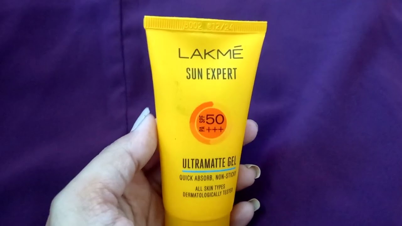 Lakme Sun Expert Ultramatte Gel Sunscreen Review