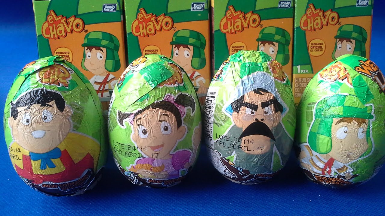 HUEVOS SORPRESA DEL CHAVO DEL OCHO EN ESPAÑOL. SURPRISE EGGS