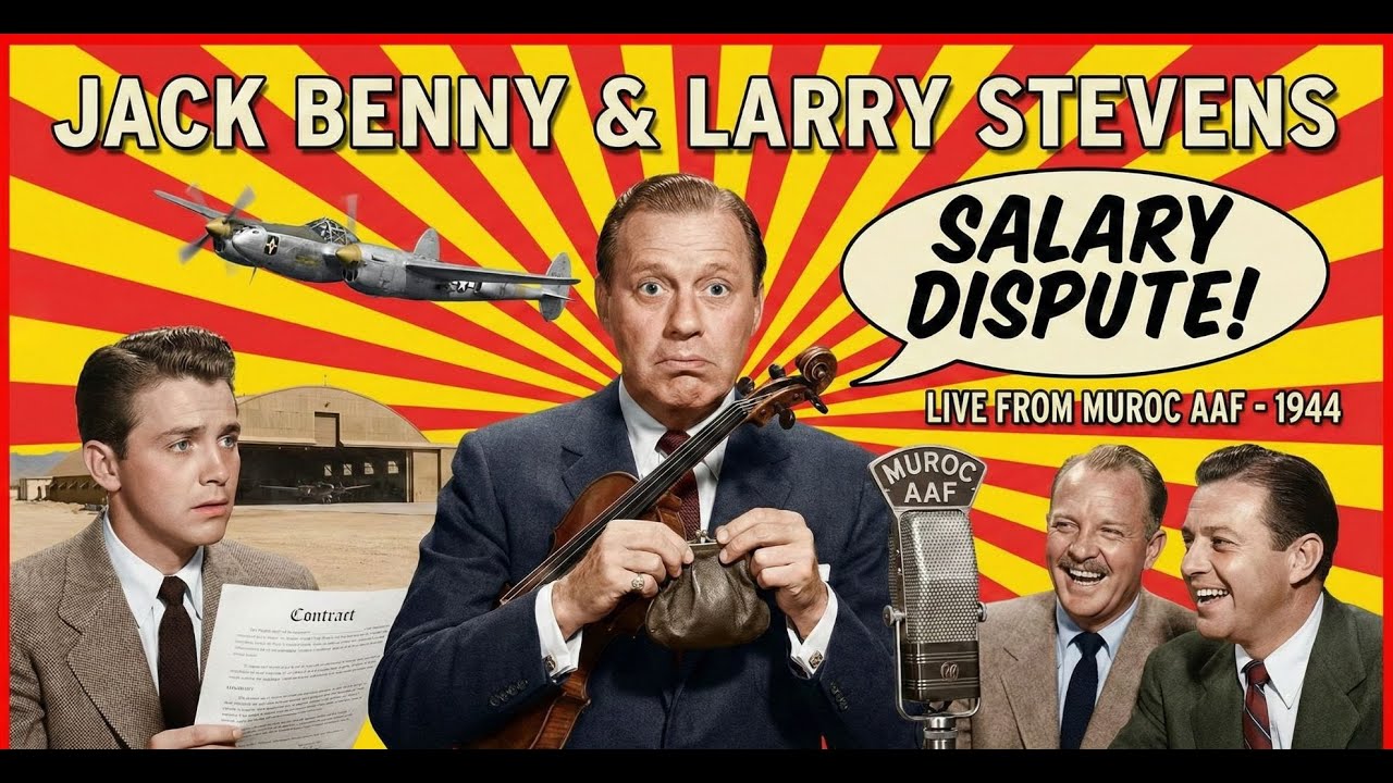 Jack Benny Program (1944) - Live from Muroc Army Airfield | Larry Stevens' Debut & Salary Dispute