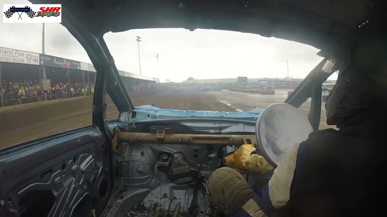 Onboard #551 Brett Jackson 1600 Banger Icebreaker at Kings Lynn Heat 1 4.2.24 Blue and Black A