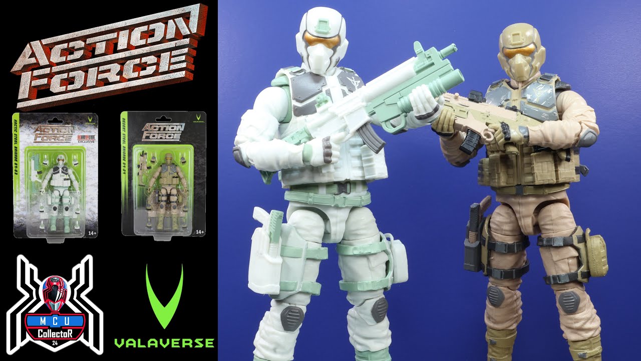 Valaverse Action Force ARCTIC STEEL BRIGADE BBTS Exclusive & Desert Steel Brigade Figure Review