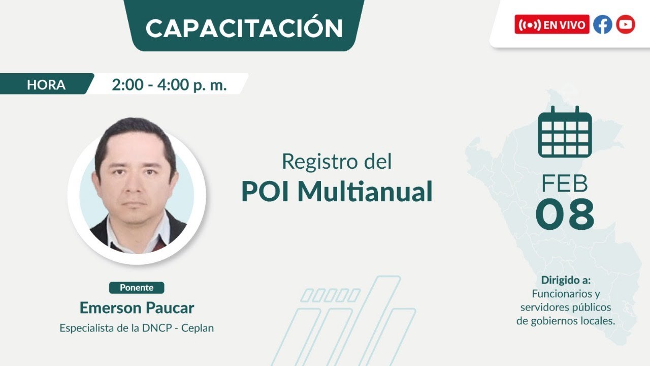 #Capacitación Registro del POI Multianual