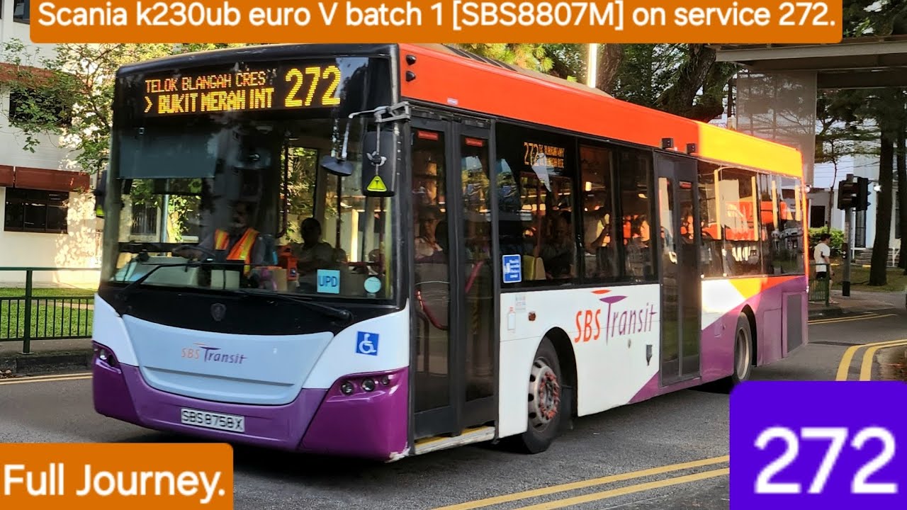 Scania k230ub euro 5 batch 1 [SBS8807M] on service 272 (Full Journey).