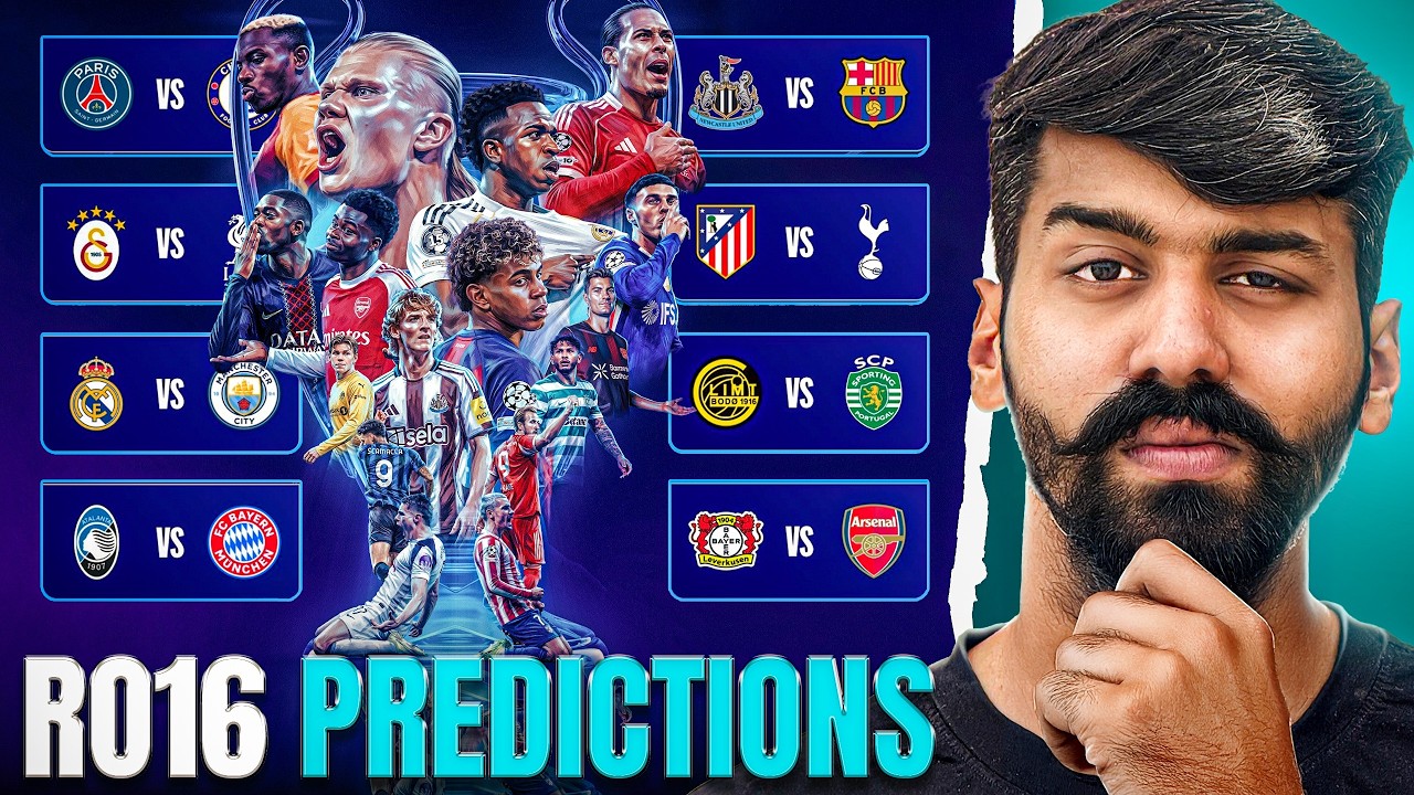 Beware of This Barcelona ! My *Honest* Champions league Round of 16 Predictions !