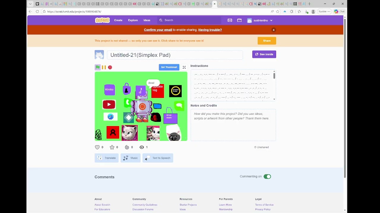YOU WONT BELIEVE I FINISHED MY SCRATCH PROJECT-Simplex Pad
