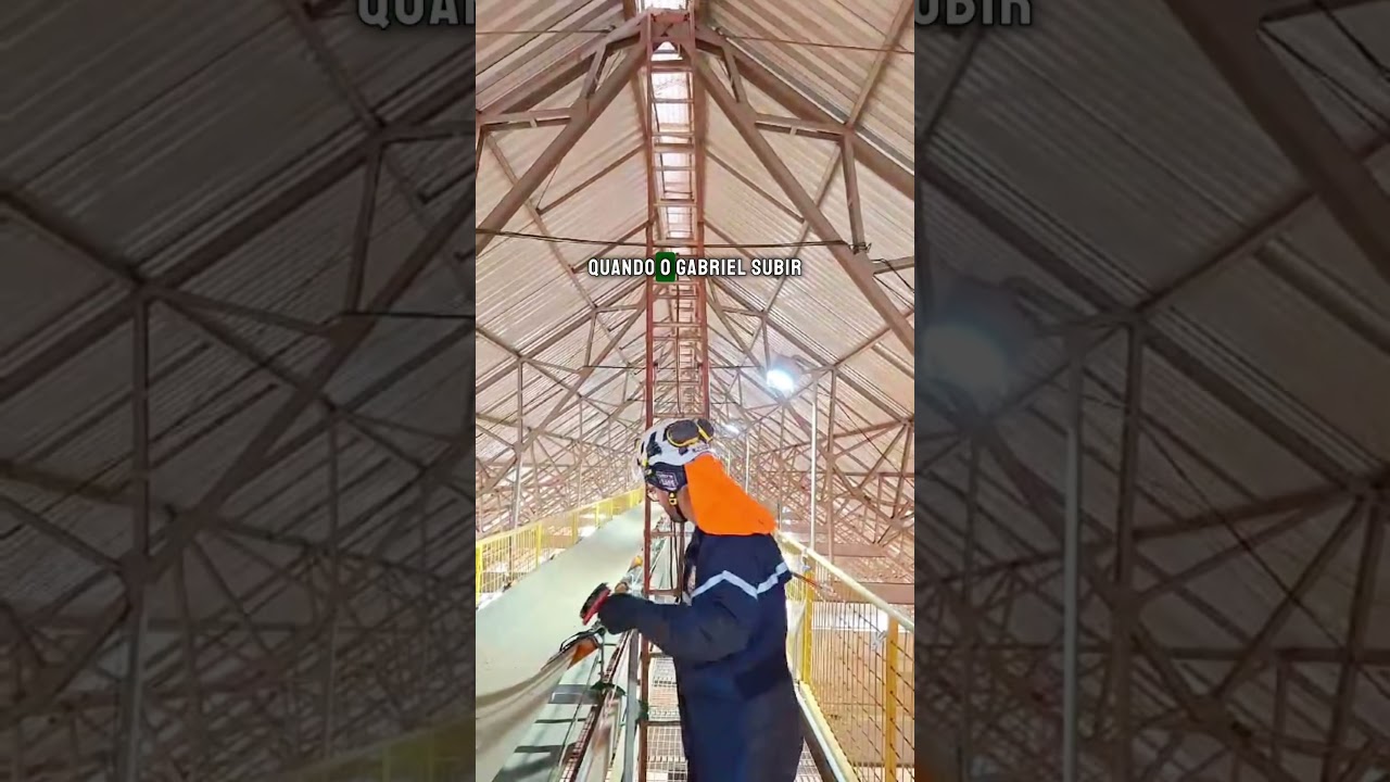 Obras em Goi&aacute;s, linhas de vida em telhado de armazenamento de gr&atilde;os 105m de linha ser&atilde;o 11 linhas.