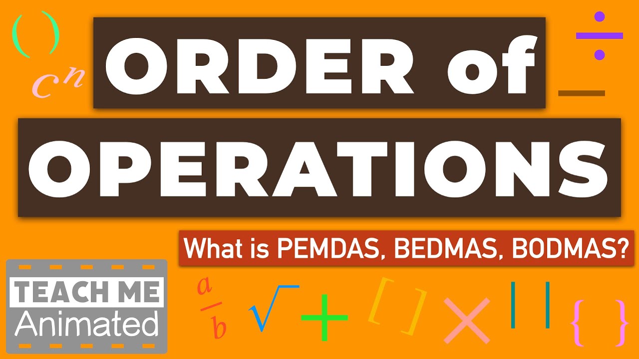 What is the Order of Operations in Math? | PEMDAS | BEDMAS | BODMAS [Animated] - Pre-Algebra