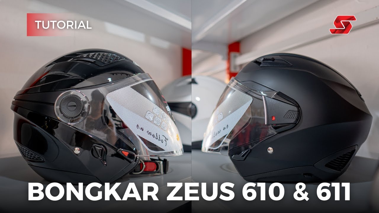 Tutorial Bongkar Pasang Busa dan Visor di Helm Zeus ZS610&611 | Sky Tutorial #tutorial #helmet