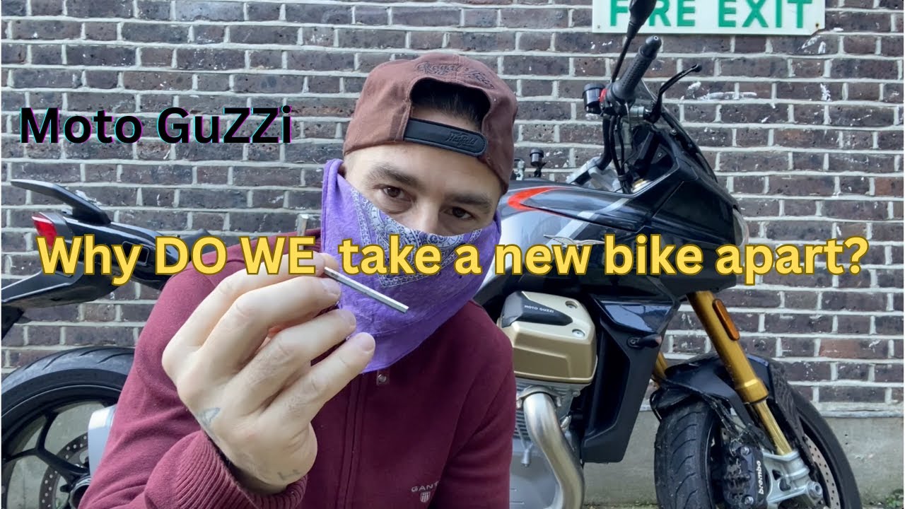 Why are you taking a new bike apart??? #motoguzziv100  #v100mandello