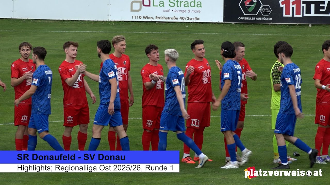 Highlights Donaufeld - Donau; Regionalliga Ost 2025/26, Runde 1