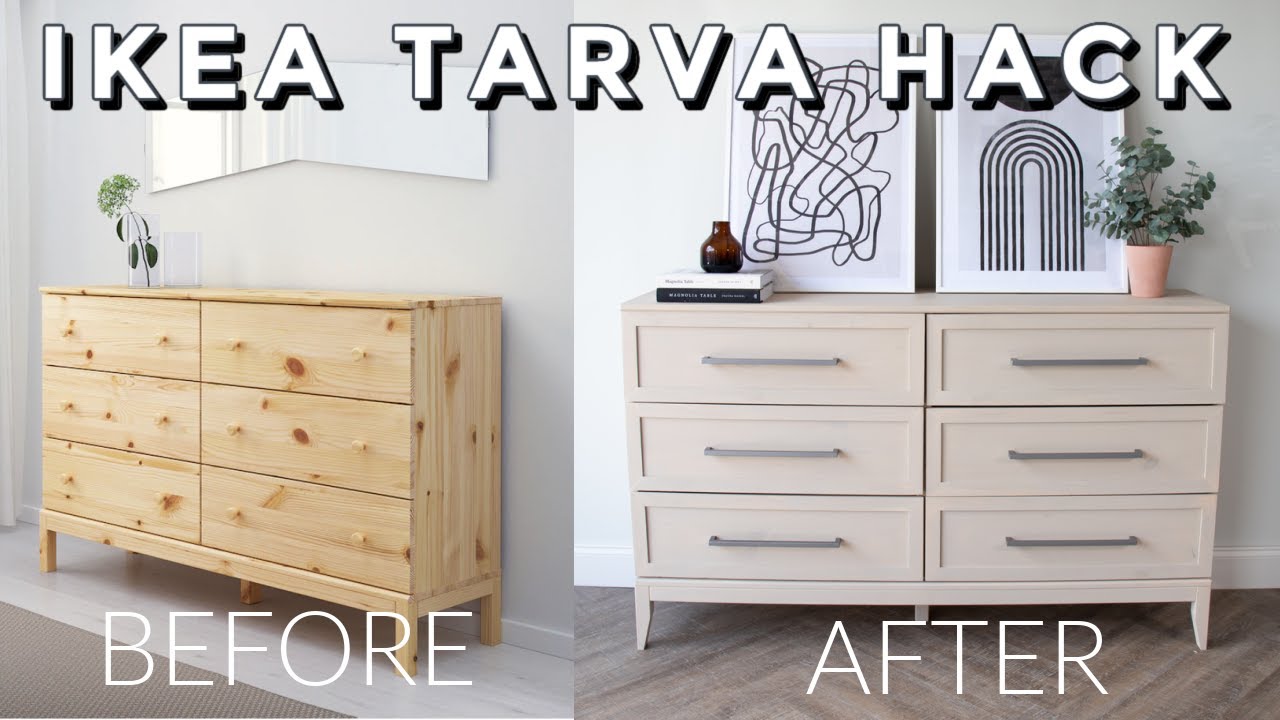 DIY IKEA Tarva Dresser Hack | Restoration Hardware Dresser For Less