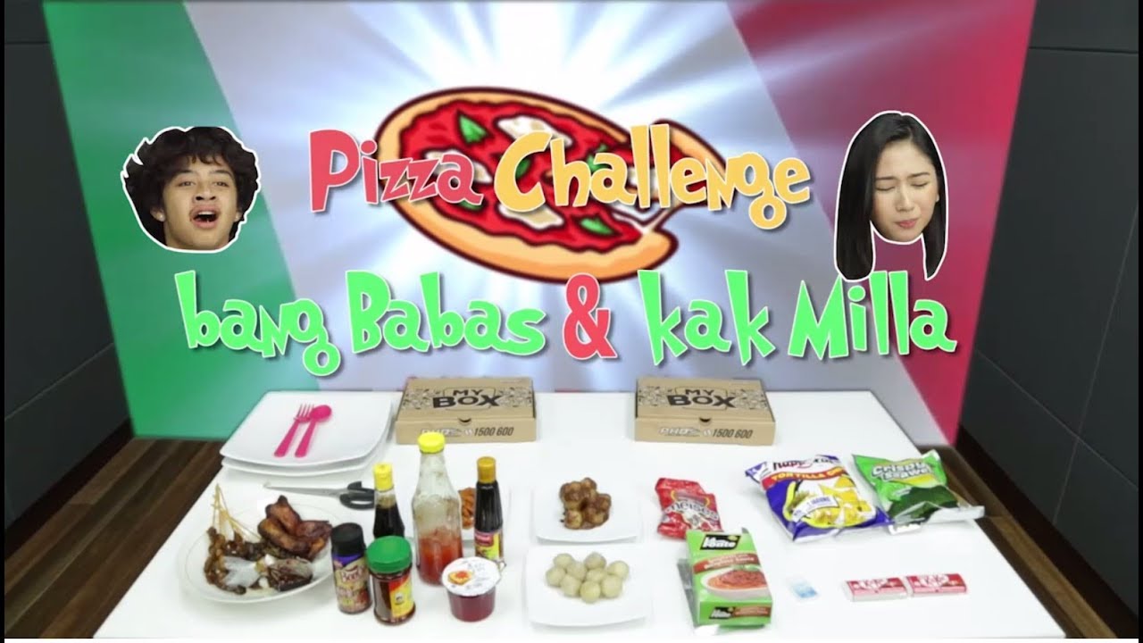 PIZZA CHALLANGE!! Bang Babas & Kak Mila Sampai Muntah..