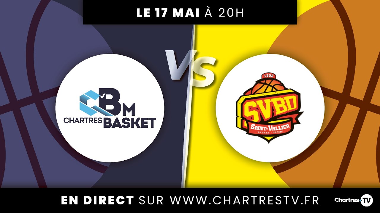 C'Chartres Basket Masculin vs Saint Vallier – Play Offs 2024