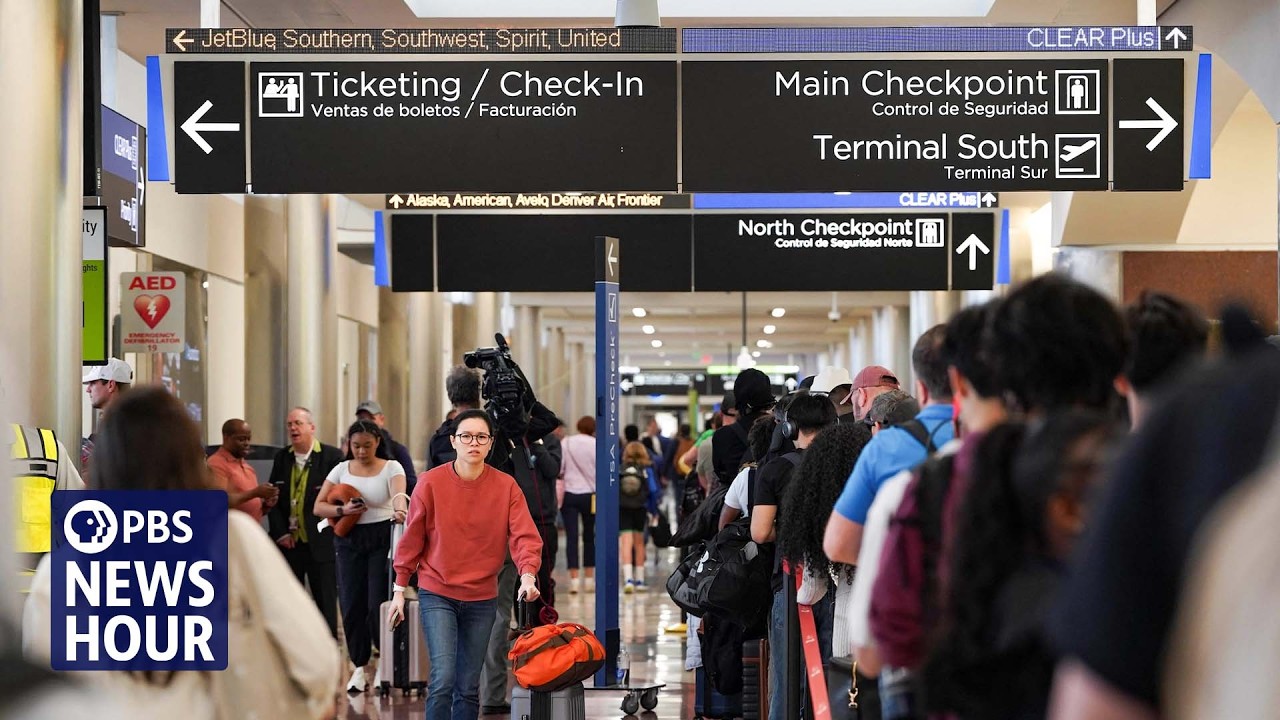 Long lines, frustrations grow at airports as DHS shutdown strains TSA staffing