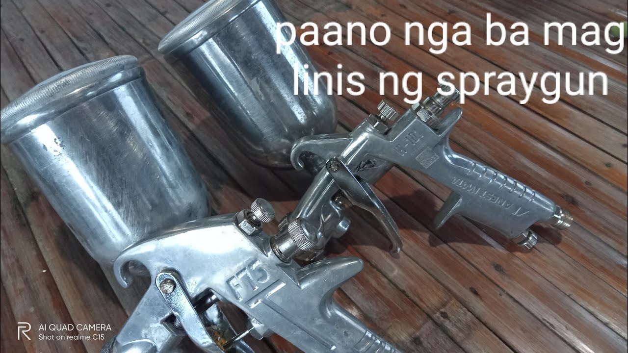 paano nga ba tayo mag linis ng spray gun mga idol