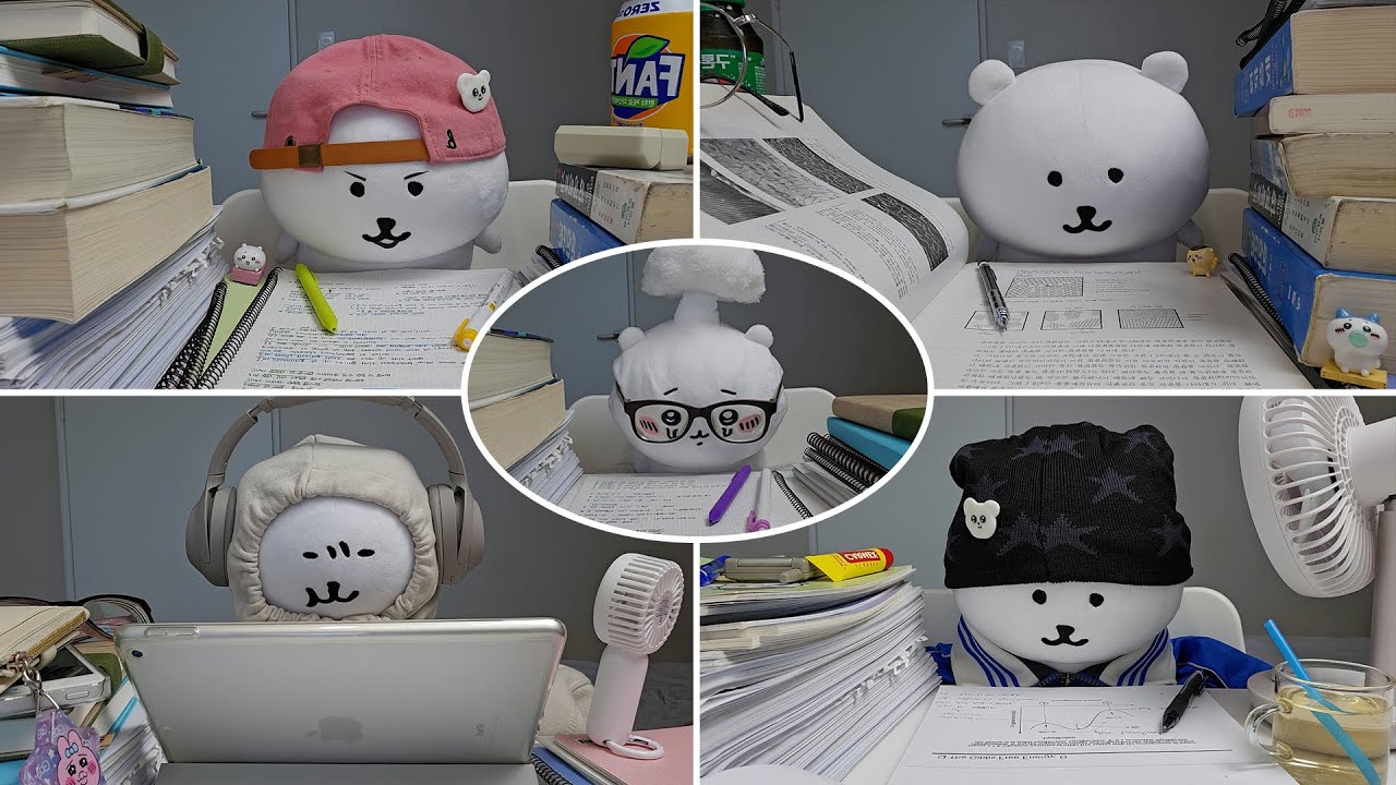 담곰이&치이카와 뽀모도로 50분 | 릴레이 공부 ASMR