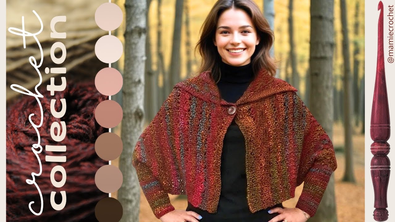 💖 CROCHET  FACILE & ORIGINAL:  VESTE / PONCHO TIANA 💖 reupload for translation @MamieCrochet