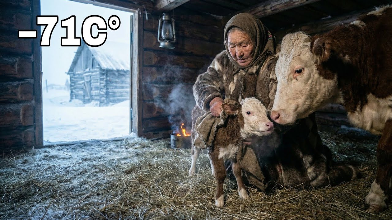 An 84-Year-Old Yakutia Woman Delivers a Calf During a −71°C Snowstorm