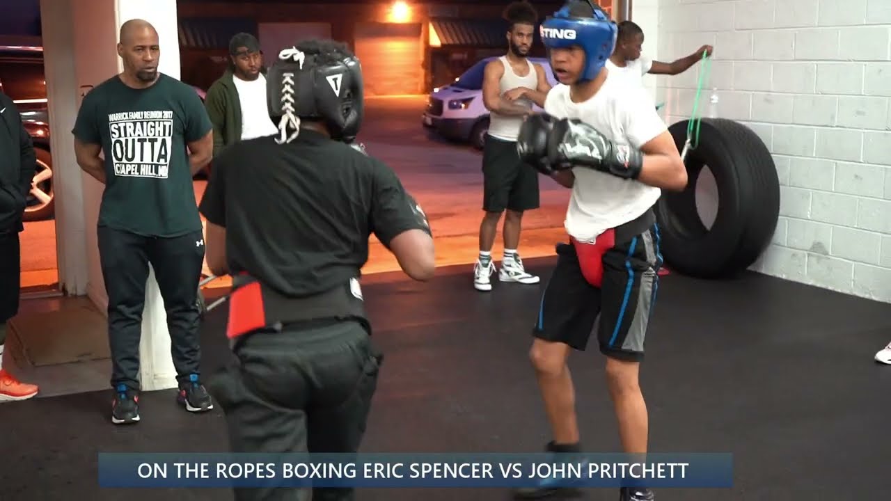 ERIC SPENCER VS JOHN PRITCHETT SPARRING: ON THE ROPES BOXING