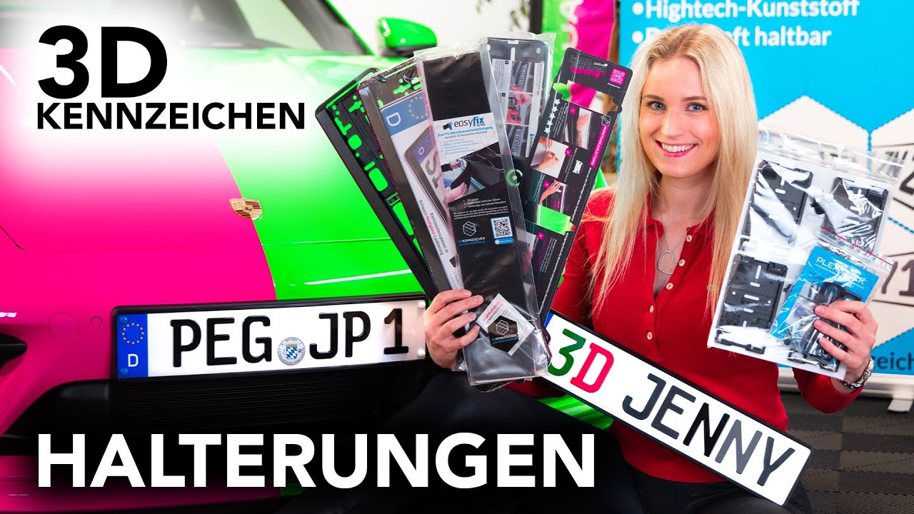 Alle 3D Kennzeichen Halterungen im Vergleich