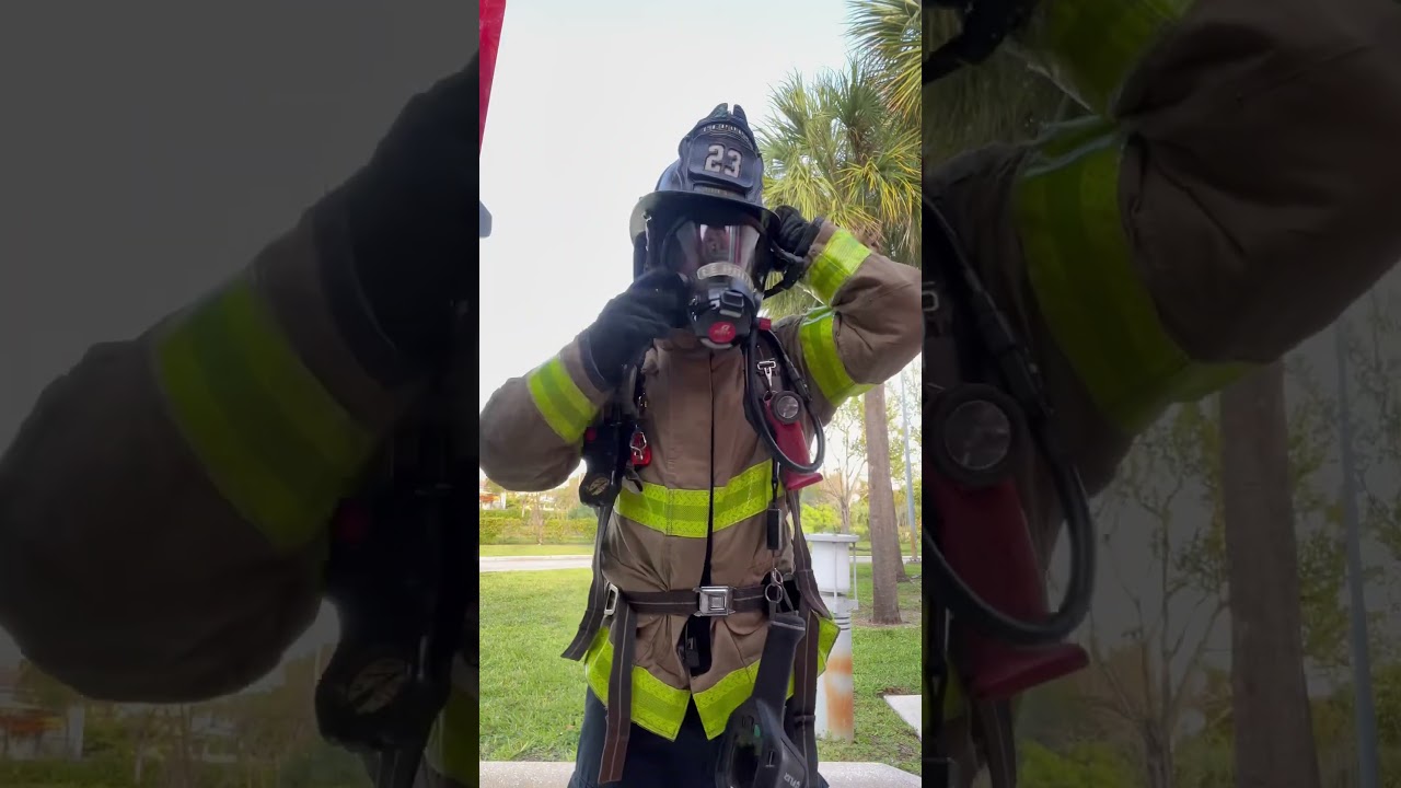 SCBA Mask Up. Gloves on. 7.2 seconds