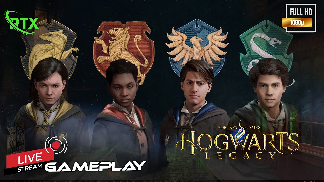 🔥 Hogwarts Legacy Livestream  RTX Magic + Full HD  Portkey Games