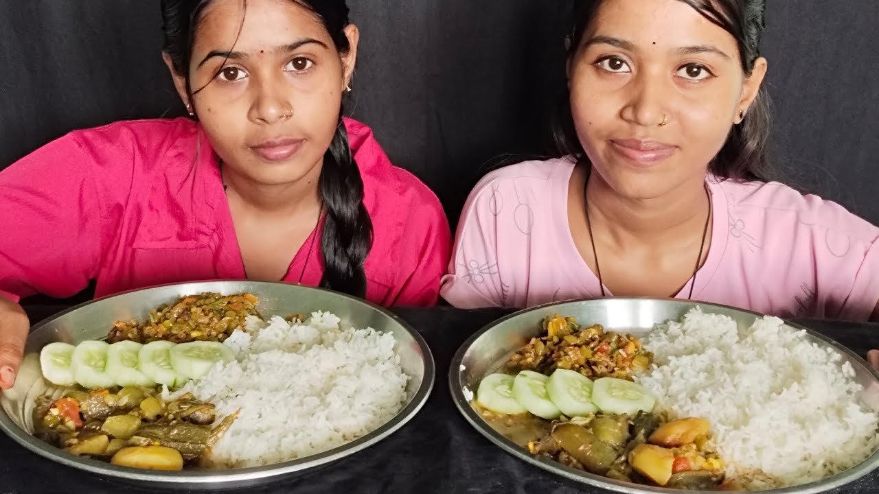 MIX VEG🥗 AND BARBATI CURRY WITH RICE EATING CHALLENGE 😡🔥||miss Priya mukbang video #eating #foodie 