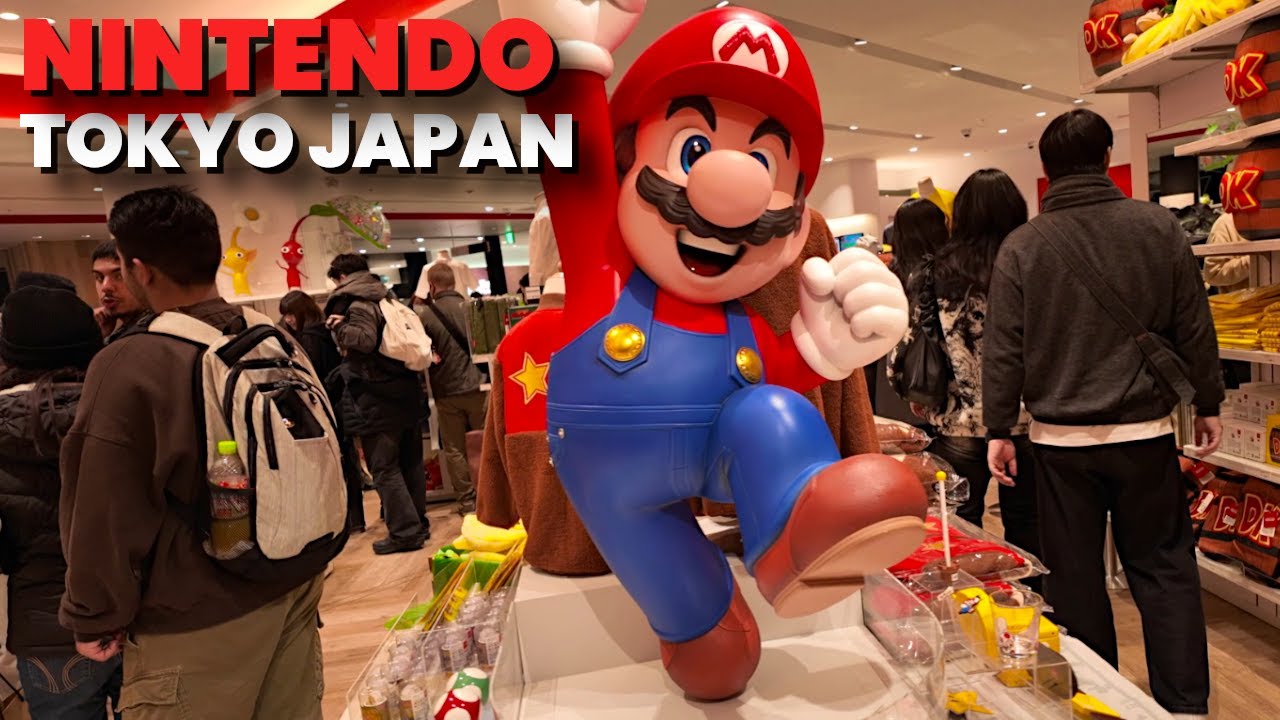 Магазин игр Nintendo в Токио, Япония! 🇯🇵