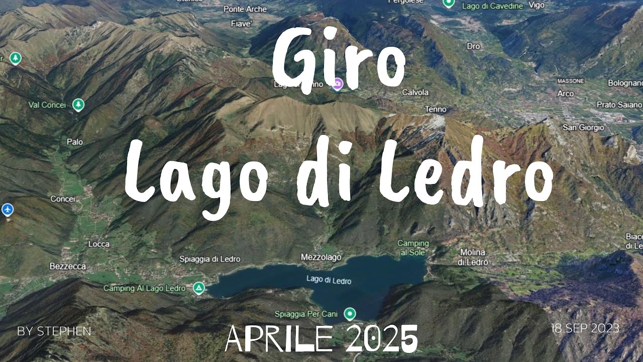 182° video - Giro lago di Ledro