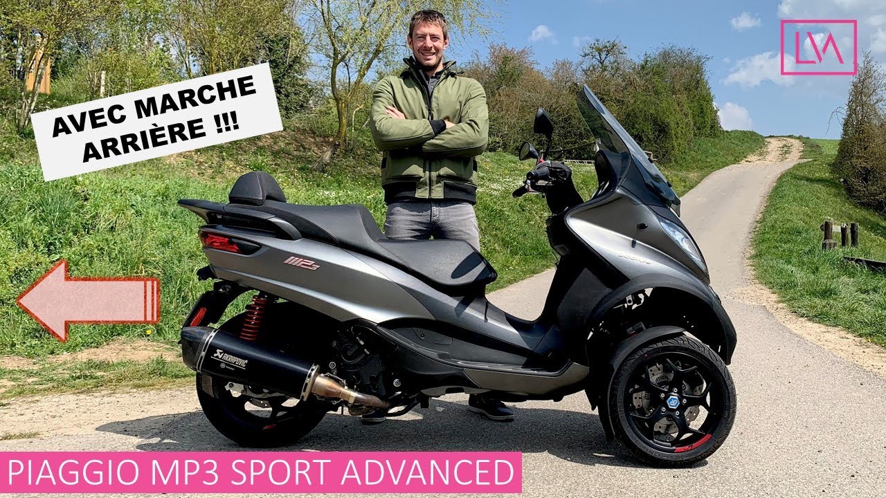Essai Piaggio MP3 500 Sport Advanced - avec MARCHE ARRIERE !