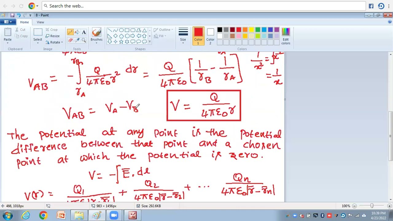 Electric Potential in EMWTL || Relation Between E and V