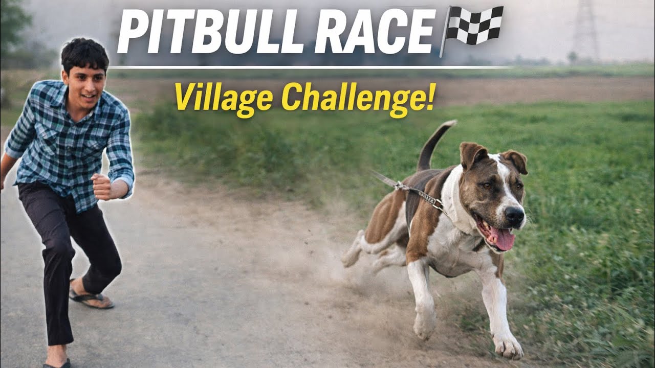 Pitbull n Chirag ko kat liya hota😱||Pitbull ki race huai||