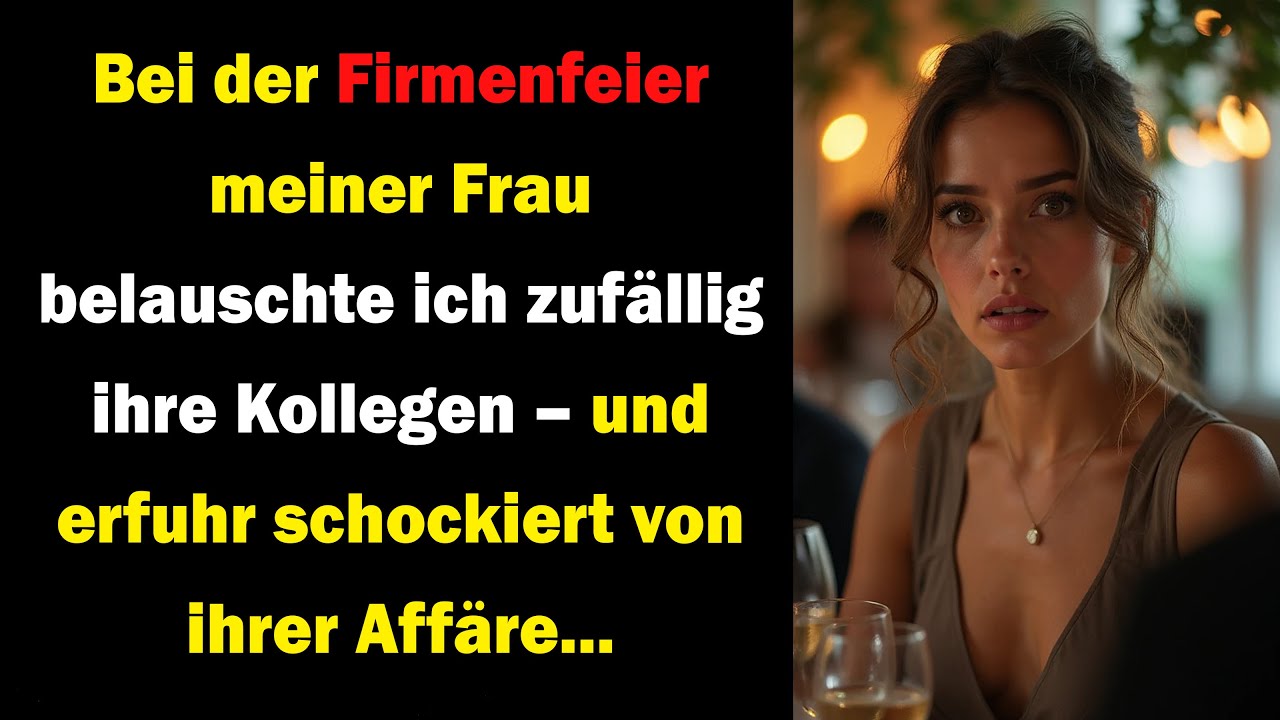 Ich h&ouml;rte auf ihrer Firmenfeier von ihrer Aff&auml;re &ndash; und ging, ohne ein einziges Wort zu sagen