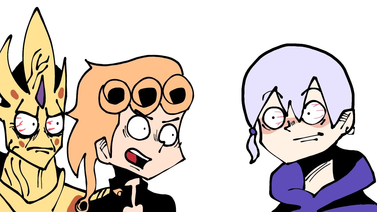 Giorno conhecendo o novo Jojo