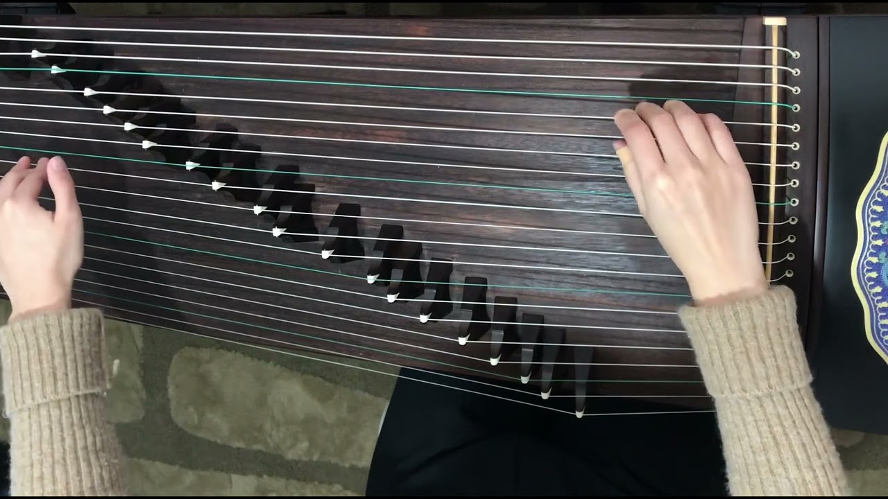 Guzheng The New Song of Dongting Lake (Part 1)古箏 - 洞庭新歌 慢板 ￼60bpm Follow Along