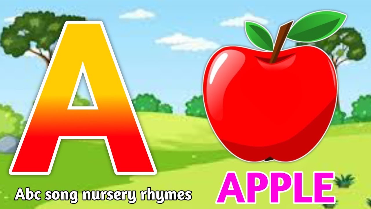 Phonics song with TWO Words - A For Apple - ABC Alphabet Songs with sound for children