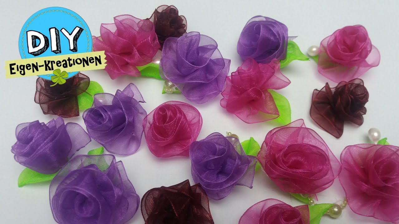 Organza Rosen selber machen