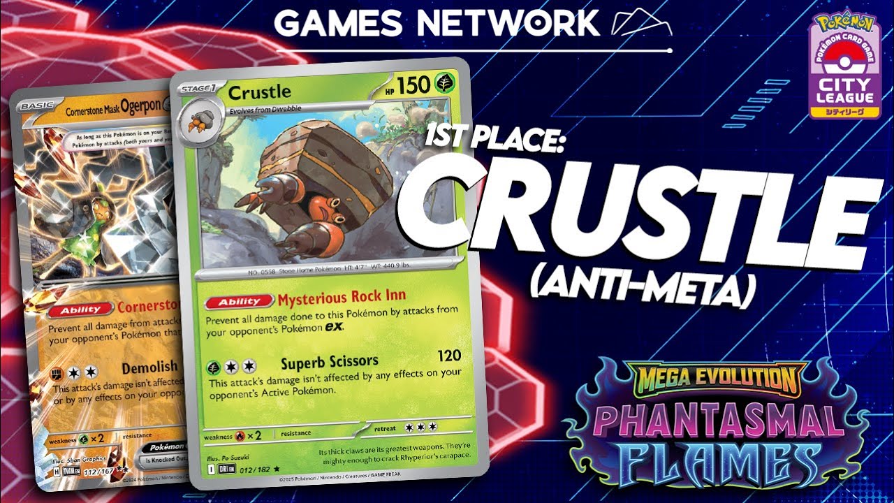 1st Place Deck Profile: Crustle (Anti-Meta) - City League Tournament (2025) 🐚