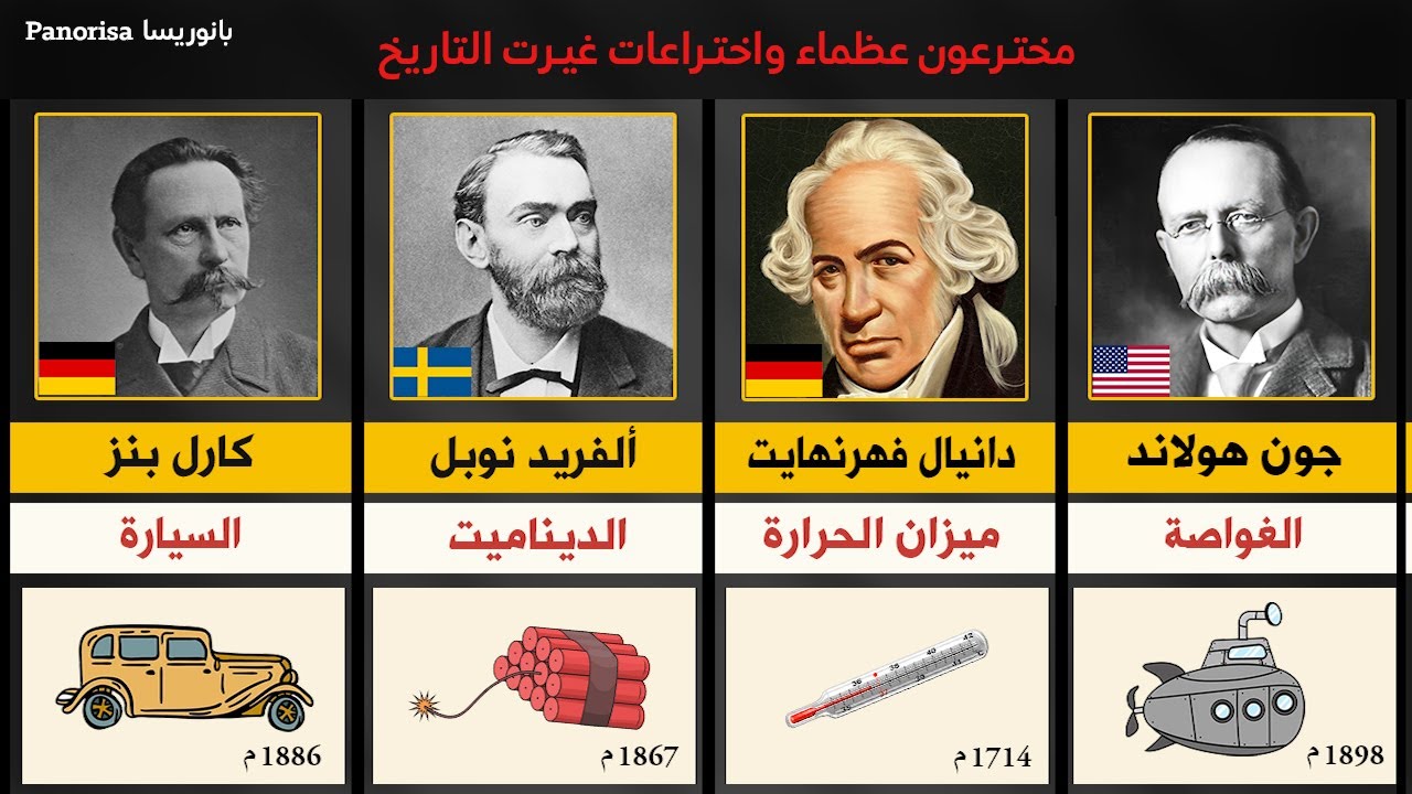 مخترعون عظماء واختراعات غيرت تاريخ البشرية !!