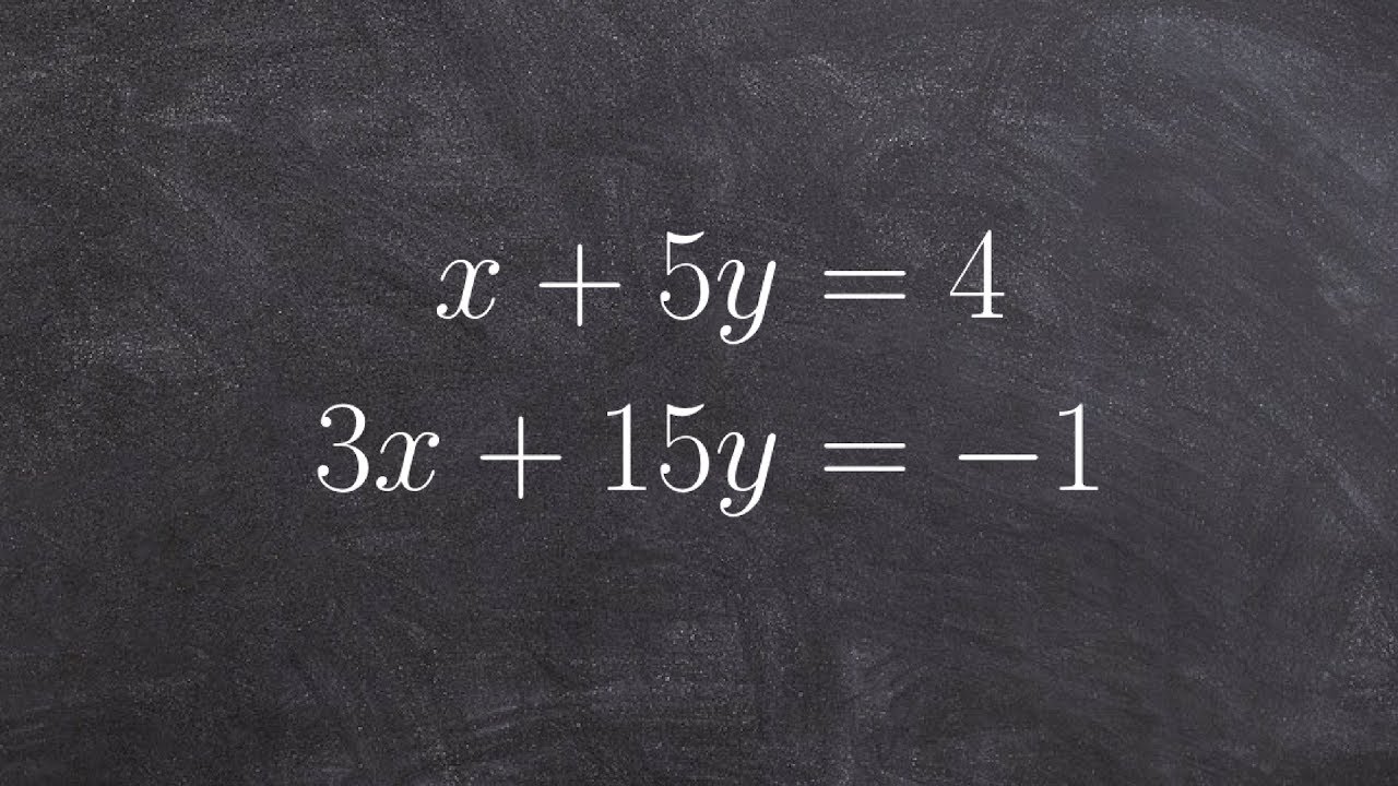 How to solve a system using substitution no solution