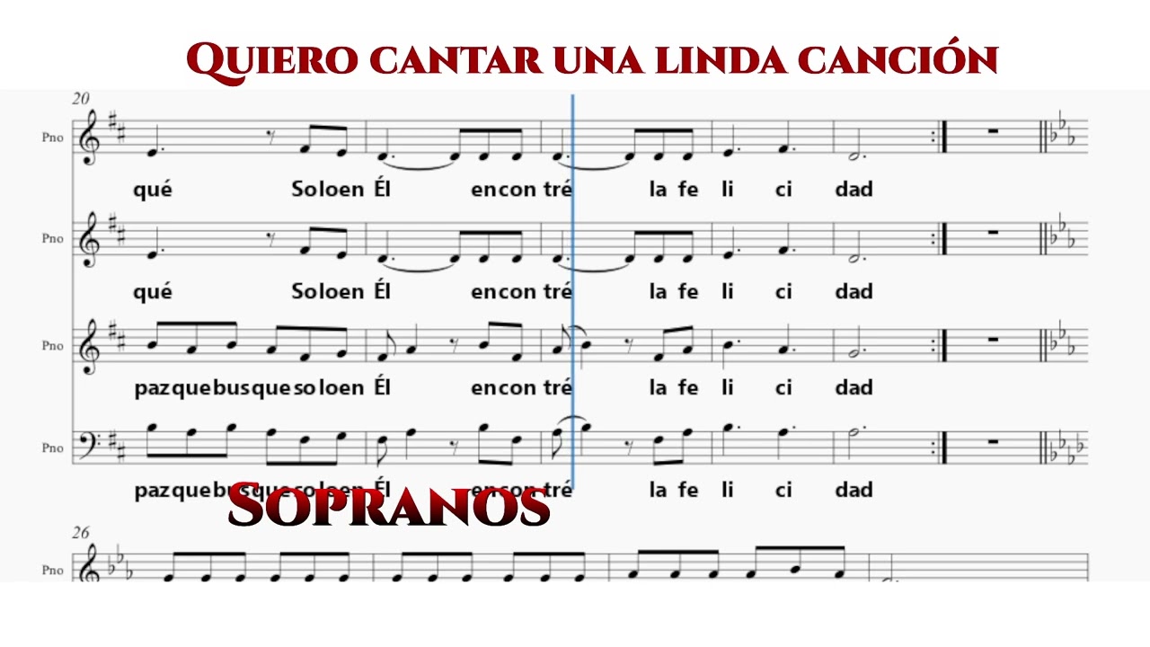 Quiero cantar una linda canción - Sopranos